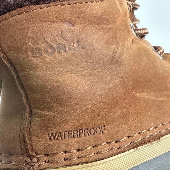 Sorel Slimpack II Women's Brown Suede Waterproof Lace Up Insulated Duck Boots 8 - Picture 5 of 6